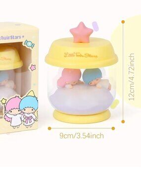LITTLE TWIN STARS COLLECTIBLE NIGHTLIGHT, RECHARGEABLE, RARE